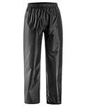 AXESQUIN Rain Pants Men, Mens Waterproof Rain Pants Lightweight Breathable Rain Over Pants Hiking Cycling Black XL