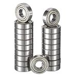 HiPicco 692ZZ Deep Groove Ball Bearings, ID 2mm x OD 6mm x Width 3mm Miniature Bearings, Double Metal Shielded Ball Bearing Chrome Steel Z2 Lever 20pcs