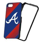 FOCO Forever Collectibles MLB 2-Piece Snap-On iPhone 5/5S Polycarbonate Case - Retail Packaging - Atlanta Braves