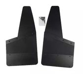 14" Rubber & Stainless Steel Kickback Mudflaps - Front 2PCS