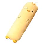 MUPI Long Plush Cute Body Pillows Cuddle Pillow Sleeping Big Pillows for Bed Kids Body Pillow Animal Shaped Pillow Boyfriend Pillow Toy Gift for Girlfriend （Yellow Duck 27 Inch ）