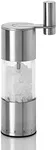 AdHoc Select Salt or Pepper Grinder - Manual Salt & Pepper Mill with a Gear Crank System - Adjustable Grind Level from Fine to Coarse Granules - Stainless Steel, 7.5"