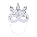 Color Your Own Unicorn Mask 1Dz - Crafts for Kids and Fun Home Activities