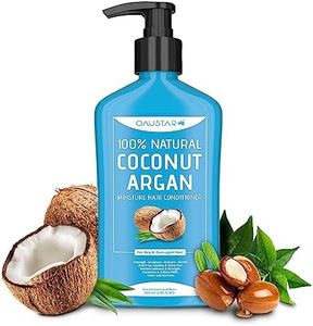 OAUSTAR Coconut Conditioner, 380ml- With Coconut Oil, Shea Butter, Argan Oil- Hydrate, Detangle, Moisturize- For Curls, Dry, Frizz Hair (Natural)