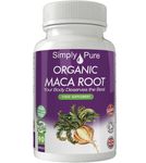 Simply Pure Organic Maca Root Capsules x 90, 500mg, A Blend of Yellow, Red and Black Maca for Men and Women, 100% Pure Soil Association Certified, Gluten Free, GM Free, Vegan