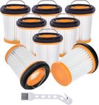 Leadaybetter 8 Pack WV201 Wandvac Filter Replacement for Shark ION W1 S87 Cordless Handheld Vacuum WV200 WV201 WV205 WV220 WV221 WV250 WV251 UV200CCO. Compare to Part # XHFWV200