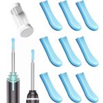 9 Pcs Silicone Ear Spoon Tips Ear Cleaner Otoscope Replacement Accessory Set Reusable Pick Ear Wax Removal Tips Kit for Ear Camera,Family Adults Baby Ear Health Care