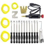 11 PCS Carburetor Adjusting Kit with ZT-1 500-13 Metering Lever Tool for Homelite STIHL, Poulan Chainsaw, Husqvarna MTD Ryobi 2 Cycle Carb Adjustment Tool