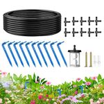 TRJZWA Greenhouse Micro Drip Irrigation Kit, Greenhouse Accessories with 10m/32.8ft Hose Drip Irrigation System Gardening Supplies, Extension kit for Automatic Irrigation in Greenhouse Gardens