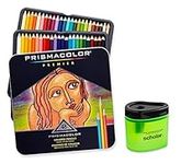 Prismacolor Premier Soft Core Colored Pencil, Set of 48 Assorted Colors (3598T) + Prismacolor Scholar Colored Pencil Sharpener (1774266)