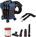 Bosch Professional 18V System Gas 18V-10 L Industrial dust Extractor (excluding Rechargeable Battery, 1.6 m Hose, 3 x Extension Tubes, in Cardboard Box)