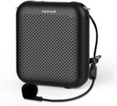 NORWII S358 Portable 4000mAh Rechargeable Voice Amplifier with Wired Microphone Headset & Waistband, Personal Microphone and Speaker for Teachers Tour Guides ect. (Black)