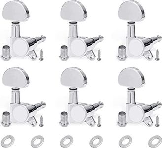 Flare Guitar Tuning Keys 3L+3R Guitar Tuner Machine Heads Guitar Pegs for Acoustic Guitar Dei Cast Guitar Tuner Keys for Acoustic and Electric Guitars