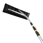 Titan Snow Rake for Roof 6.7–16.4 ft. Telescopic Aluminum Pole with 25.4 in. Wide Roof Rake for Snow Removal – Roof Snow Rake