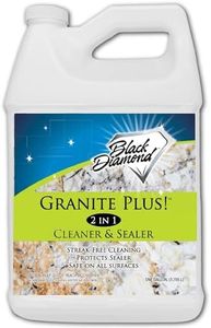 Black Diamond Stoneworks GRANITE PLUS! 2 in 1 Cleaner & Sealer for Granite, Marble, Travertine, Limestone, Ready to Use! (1-Gallon)