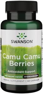 Swanson Wildcrafted Camu Camu Berries 500 Milligrams 60 Capsules