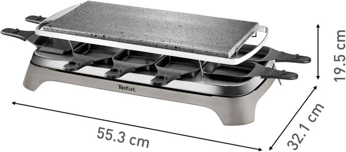 Tefal Raclette Grill – 10-Pan Electric Tabletop Party Grill