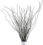 Ruidazon 10Pcs 30.7" Curly Willow Branches, Artificial Flowers Twigs Decorative Sticks Stem, Dry Bendable Tree Branches for DIY Craft Home Room Wedding Floor Vase Garden Farmhouse Decor