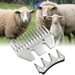 MUYIRTED Sheep Blades Shears Kit, Sheep Shearing Combs and Cutters - Metal Sheep Shearing Clippers for Sheep Shears Electric Clippers (Straight)