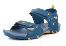 Sparx mens SS 606 | Latest, Daily Use, Stylish Floaters | Gold Sport Sandal - 9 UK (SS 606)