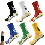 Dee Plus Kids Socks Anti Slip Boys Girls Football Socks Children Non Slip Sports Socks Rubber Pads Soccer Basketball Socks Running Outdoor for Age 6-11