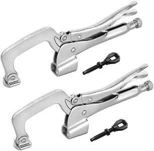 MAXPOWER Bench Clamp 11-inch, Inserta Pliers, Welding Table Mount Locking C-Clamps, Pack of 2