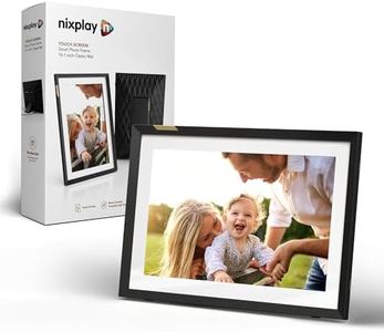 Nixplay 10,1 Zoll (25,7 cm) intelligenter digitaler Bilderrahmen, WLAN-Touchscreen (W10P), Classic Matt, Schwarz, teilen Sie Videos und Fotos sofort per E-Mail oder über die Mobile App