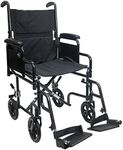 Karman Lightweight Transport Wheelchair with Removable Armrest