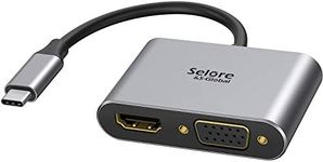 USB C to HDMI VGA Adapter,USB Type 