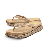 Volatile Women's Palau Wedge Sandal,Natural,9 B US