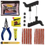 WILLIBEE 6 in 1 Universal Tubeless Tire Puncher Kit Emergency Flat Tire Repair Patch Puncture Kit for Car, Bike, SUV, & Motorcycle