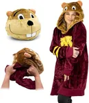 Plushible Wearable Blanket Hoodie Oversized Long Sleeve Sweatshirt Pocket Gifts Adult Women Men University of Minnesota Golden Gophers Snugible Pillow