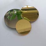 BIGIMALL Golden Acrylic Mirror Sheet Circle Combo 6" 8" 10" & 12" Inch Diameter 3mm Pack of 4 pcs(1 piece each size)