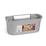 plastific Kitchen Over Cabinet Drawer Door Basket Hanging Attach a Trash Waste Bin Box Heavy-duty Rubbish Bin for Kitchen Cabinet Bathroom Car Office Etc (1A-Silver)