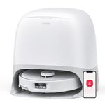 roborock Qrevo Curv Robot Vacuum and Mop, 18,500Pa Suction, Zero-Tangling, DuoDivide Main Brush, FlexiArm Arc Side Brush, FlexiArm Mop, AdaptiLift Chassis, Self Washing & Drying, Self-Emptying