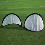 MRT Sports Soccer Goal for Kids, Football Goal Posts Portable Soccer Net Pop Up Kids Football Training Goal with Carry Bag for Adult Kids Training, Practice or Game (Medium)