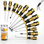 HORUSDY 13-Pieces Screwdriver Set, Magnetic 4 Phillips and 4 Flat Head Tips and Precision Automotive Hook Set for Fastening and Loosening Seized