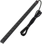 CRST Heavy Duty Surge Protector Power Strip Wide Spaced 16-Outlet 15 Feet Long Extension Cord Power with Circuit Breaker 1800 Joule for Home, Office, Commercial