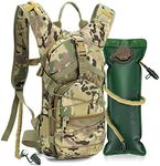 COSCOOA Tactical Hydration Pack Backpack Military Daypack Water Backpack with 3L BPA Free Leak-Proof Water Bladder Military Daypack for Hiking, Running, Cycling, Hunting & Working Out