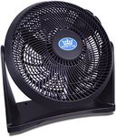 Prem-i-air Black 12 Inch (30 cm) Powerful Cooling High Velocity Floor or Wall Mountable Air Circulator with 3 Airflow Speed Settings, Quiet Operation For Use in Homes and Offices