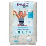 Bambo Nature Premium Swim Nappy Pants | Medium Size (12+ kg) | Disposable & Eco-Labelled | Perfect Swimming Nappies for Water Activities | Swim Nappies for Babies