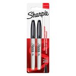 Sharpie Fine Point Permanent Marker - Black (Pack of 2)