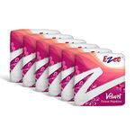 Ezee Live Life Ezee Way Velvet Tissue Paper Napkins 600 Pulls | Ultra Soft & Absorbent | Pack Of 6 X 100 Pulls Each Pack