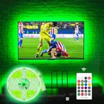 HAMLITE Led Lights for TV 70 75 80 82 Inches, 18Ft USB TV LED Backlight Behind TV Monitor HDTV Wall Work Space Decor -RGB Color Changing Led Strip Lights for Gaming Room Decor, Ambient Lighting