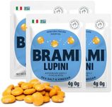 BRAMI Lupini Beans Snack, Sea Salt & Vinegar | 7g Plant Protein, 0g Net Carbs | Vegan, Vegetarian, Keto, Plant Based, Mediterranean Diet, Non Perishable | 5.3 Ounce (4 Count)