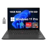 Lenovo ThinkPad T14s Gen 3 Business Laptop, 14" FHD IPS Touchscreen, AMD Ryzen 7 PRO 6850U Octa-core Processor, 16GB RAM, 1TB SSD, WiFi, Bluetooth, Webcam, Win 11 Pro, Black, 32GB Hotface USB Card