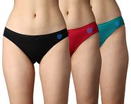 Wearslim® Premium Soft and Comfortable Cotton Bikini No Show Panty, Invisible Breathable Briefs Soft Stretch [Pack of Three]