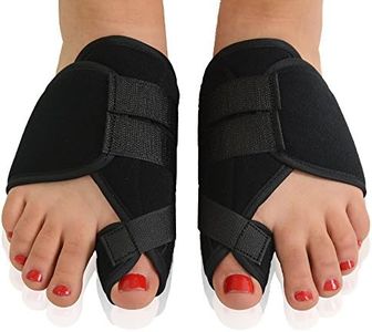 Dr. Frederick’s Original Nighttime Bunion Splints - 2pc - Hook and Loop Bunion Corrector for Women & Men - Adjustable Big Toe Straightener - Night Bunion Splint - Double Stitched Orthopedic Foot Brace