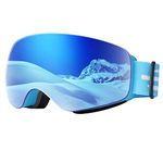 EasYoung Kids Ski Goggles, Children Skiing Snowboard Goggles for Boys Girls Junior, Snow Glasses Helmet Compatible