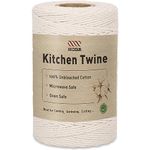 XKDOUS 476ft Butchers Cooking Twine, 100% Cotton Kitchen Twine String, 2mm Cotton Twine for and Roasting, Trussing Poultry, Baking & Crafting